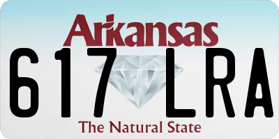 AR license plate 617LRA