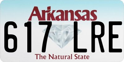 AR license plate 617LRE