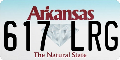 AR license plate 617LRG