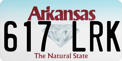AR license plate 617LRK