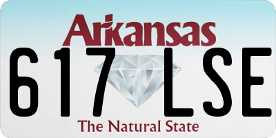 AR license plate 617LSE