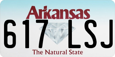 AR license plate 617LSJ
