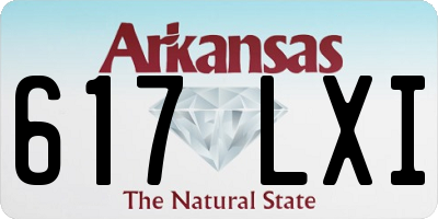 AR license plate 617LXI
