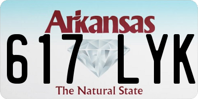 AR license plate 617LYK