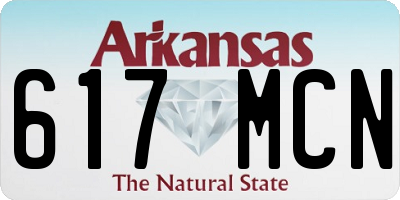 AR license plate 617MCN