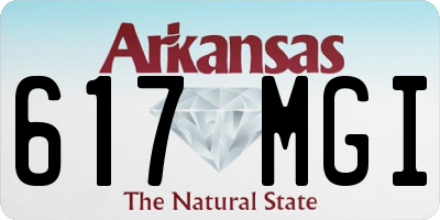 AR license plate 617MGI