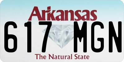 AR license plate 617MGN