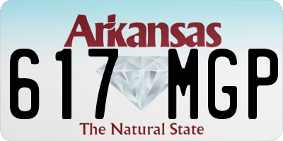 AR license plate 617MGP