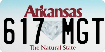 AR license plate 617MGT