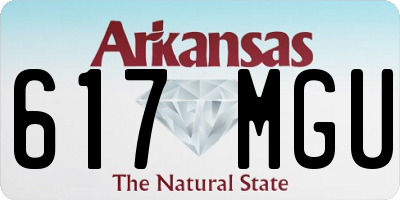 AR license plate 617MGU