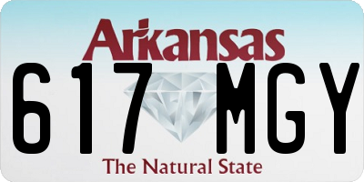 AR license plate 617MGY
