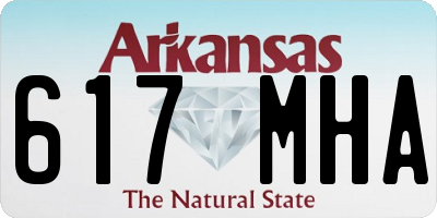 AR license plate 617MHA
