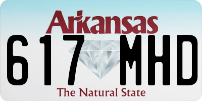 AR license plate 617MHD