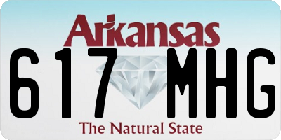 AR license plate 617MHG