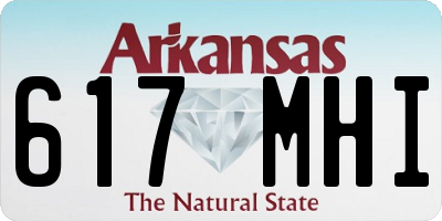 AR license plate 617MHI