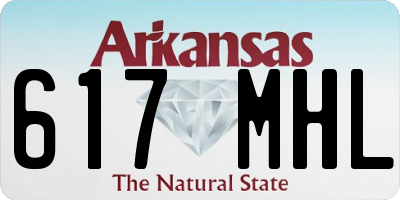 AR license plate 617MHL