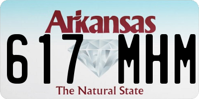 AR license plate 617MHM