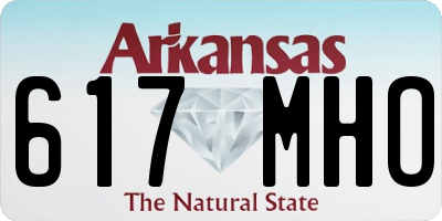 AR license plate 617MHO