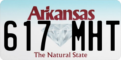 AR license plate 617MHT