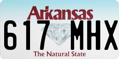 AR license plate 617MHX