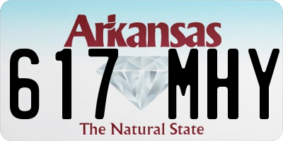AR license plate 617MHY