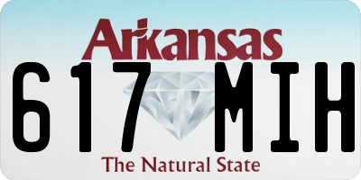 AR license plate 617MIH