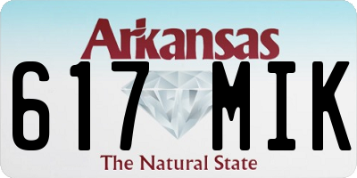 AR license plate 617MIK