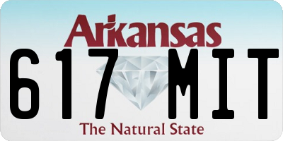 AR license plate 617MIT