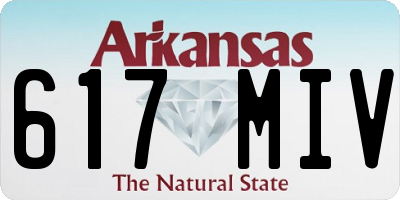 AR license plate 617MIV