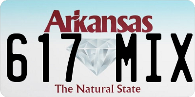 AR license plate 617MIX