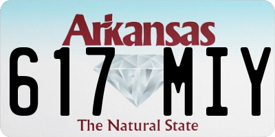AR license plate 617MIY
