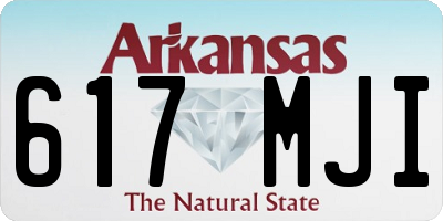AR license plate 617MJI