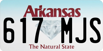 AR license plate 617MJS
