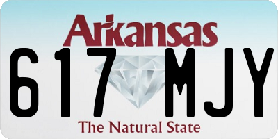 AR license plate 617MJY