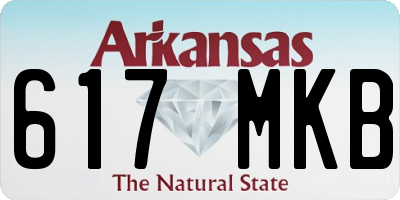 AR license plate 617MKB