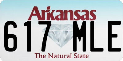 AR license plate 617MLE