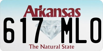 AR license plate 617MLO
