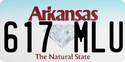 AR license plate 617MLU
