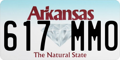 AR license plate 617MMO
