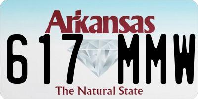 AR license plate 617MMW