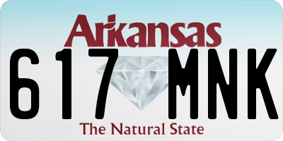 AR license plate 617MNK