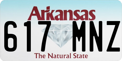 AR license plate 617MNZ