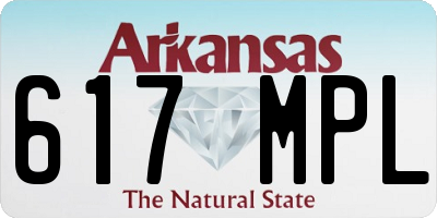 AR license plate 617MPL