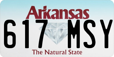 AR license plate 617MSY