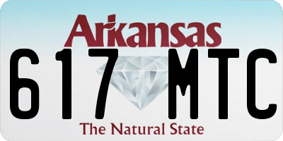 AR license plate 617MTC