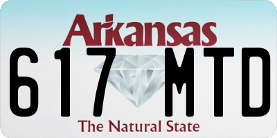 AR license plate 617MTD