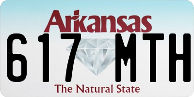 AR license plate 617MTH