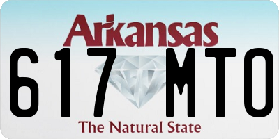 AR license plate 617MTO