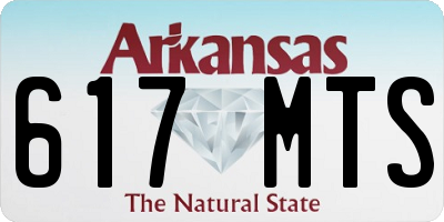 AR license plate 617MTS
