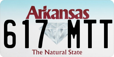 AR license plate 617MTT